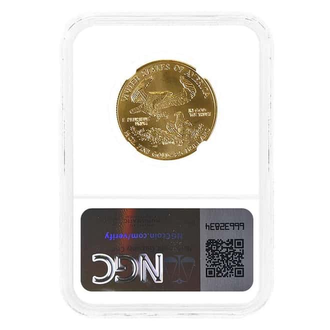 1991 1/2 oz $25 Gold American Eagle NGC MS 66