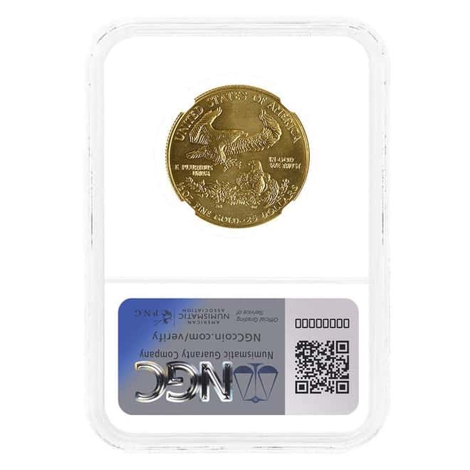 1991 1/2 oz $25 Gold American Eagle NGC MS 67