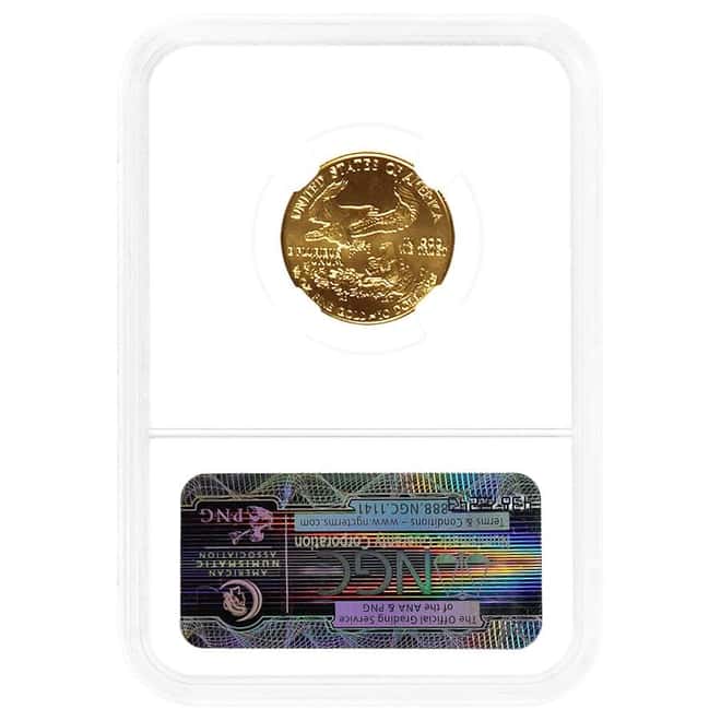 1991 1/4 oz $10 Gold American Eagle NGC MS 69
