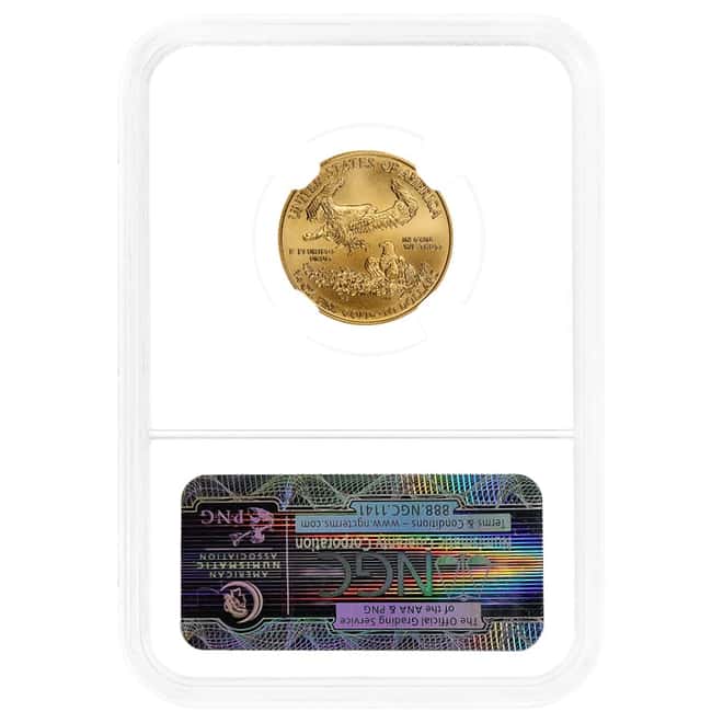 1991 1/4 oz Gold American Eagle NGC MS 70