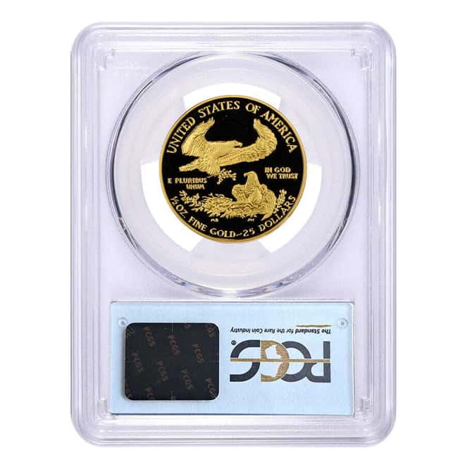1991-P 1/2 oz $25 Proof Gold American Eagle PCGS PF 70 DCAM