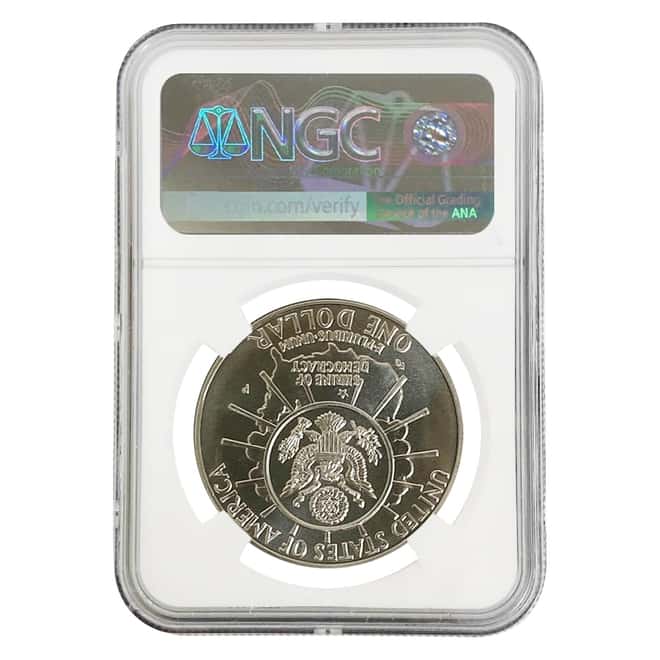 1991 P Mount Rushmore $1 Silver Dollar Commemorative NGC MS 70