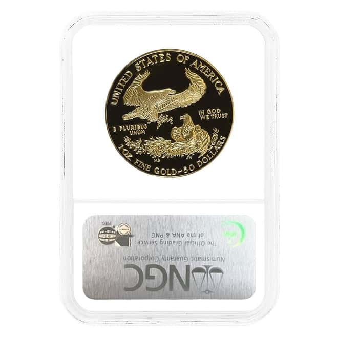 1991 W 1 oz $50 Proof Gold American Eagle NGC PF 70 UCAM