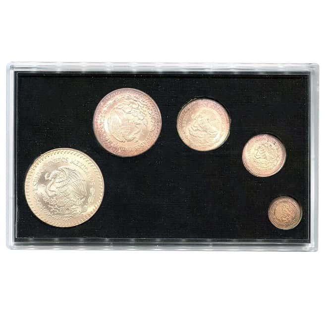 1992 1.9 oz Mexican Silver Libertad 5-Coin Set BU