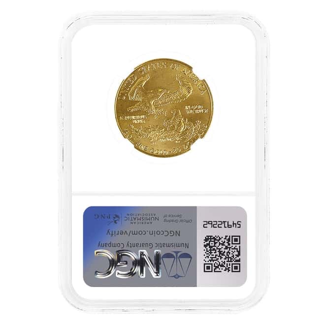 1992 1/2 oz $25 Gold American Eagle NGC MS 68