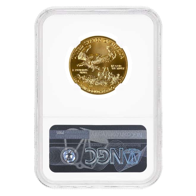 1992 1/2 oz $25 Gold American Eagle NGC MS 70