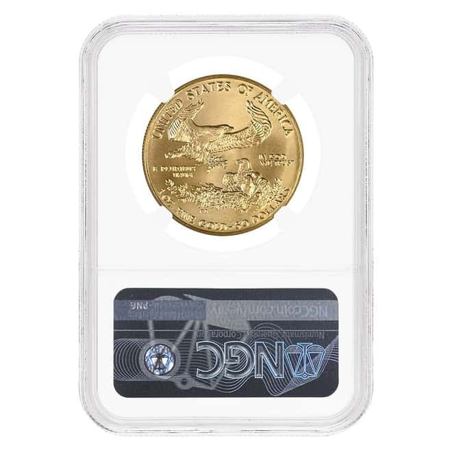 1992 1 oz Gold American Eagle $50 Coin NGC MS 70