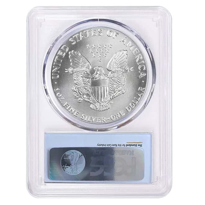 1992 1 oz Silver American Eagle $1 Coin PCGS MS 69