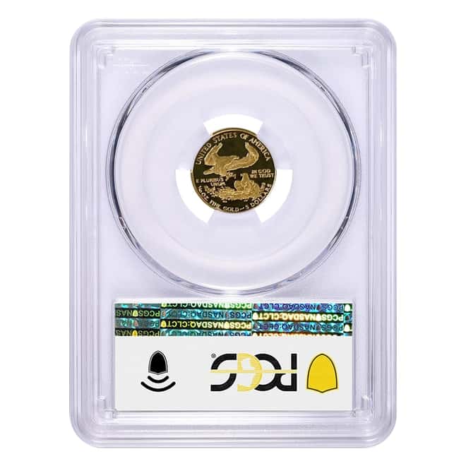 1992 P 1/10 oz $5 Proof Gold American Eagle PCGS PF 70 DCAM