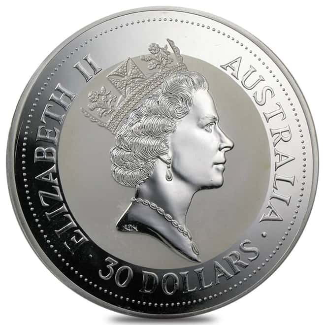 1993 1 Kilo Silver Australian Kookaburra Perth Mint BU