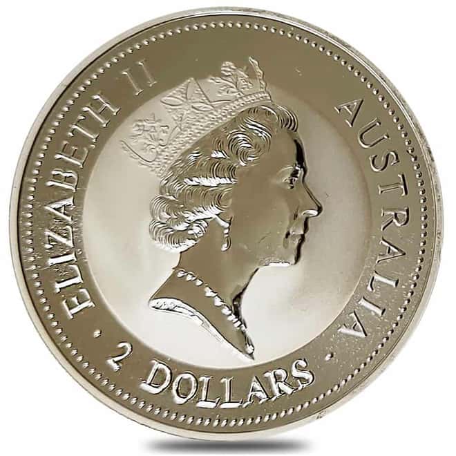 1994 2 oz Silver Australian Kookaburra Perth Mint .999 Fine BU