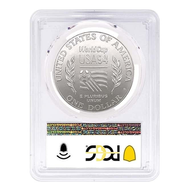 1994 D World Cup $1 Silver Dollar Commemorative PCGS MS 70