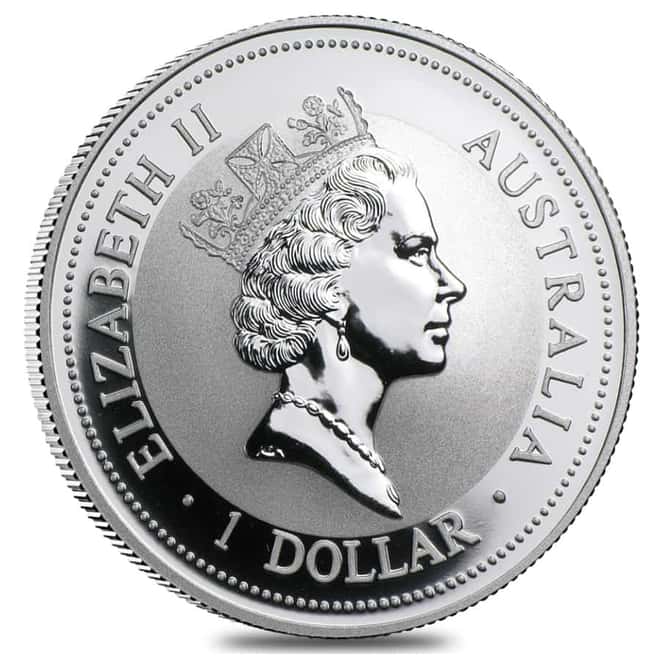 1995 1 oz Silver Australian Kookaburra Perth Mint .999 Fine BU In Cap