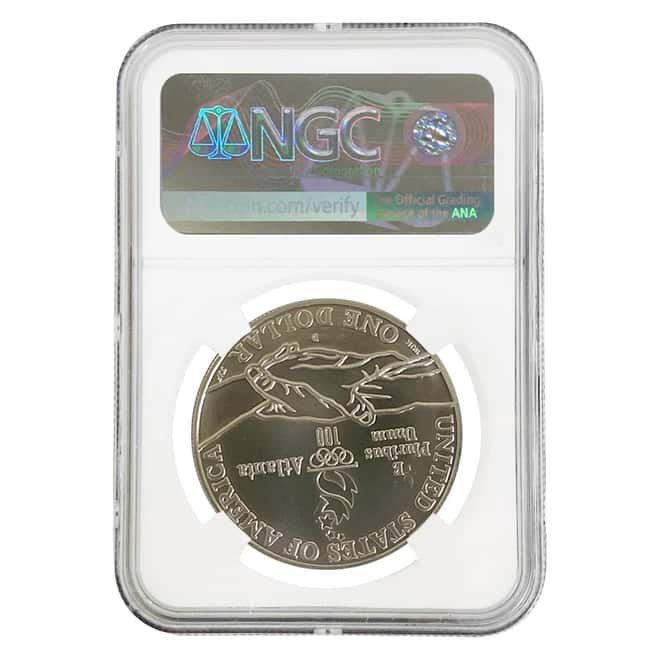1995 D Paralympics $1 Silver Dollar Commemorative NGC MS 70