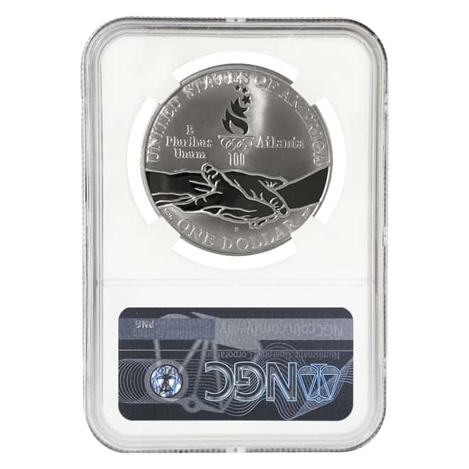 1995 P Olympics Track & Field $1 Silver Dollar Commemorative NGC PF 70 UCAM