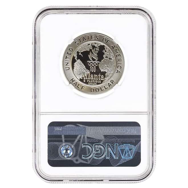 1995 S Clad Half Dollar Atlanta Olympics Baseball NGC PF 70 UCAM
