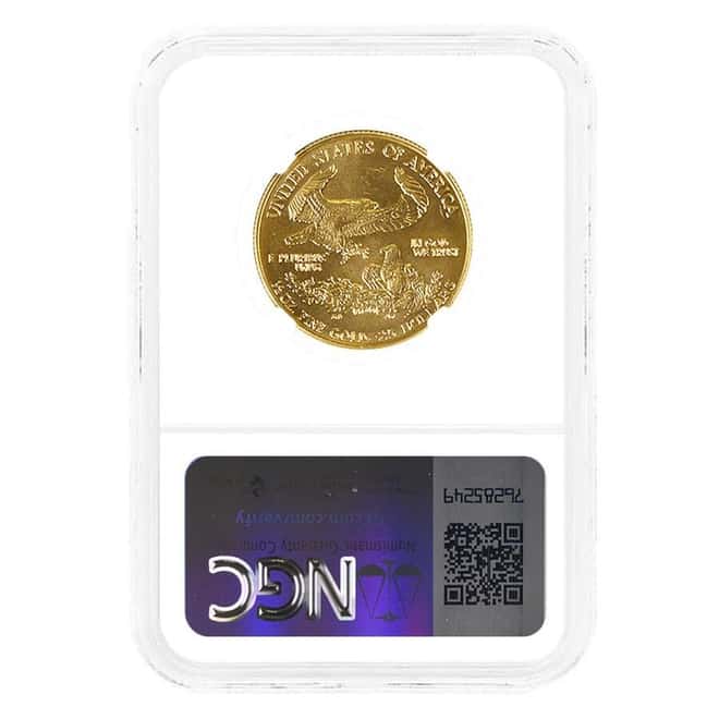 1996 1/2 oz $25 Gold American Eagle NGC MS 66