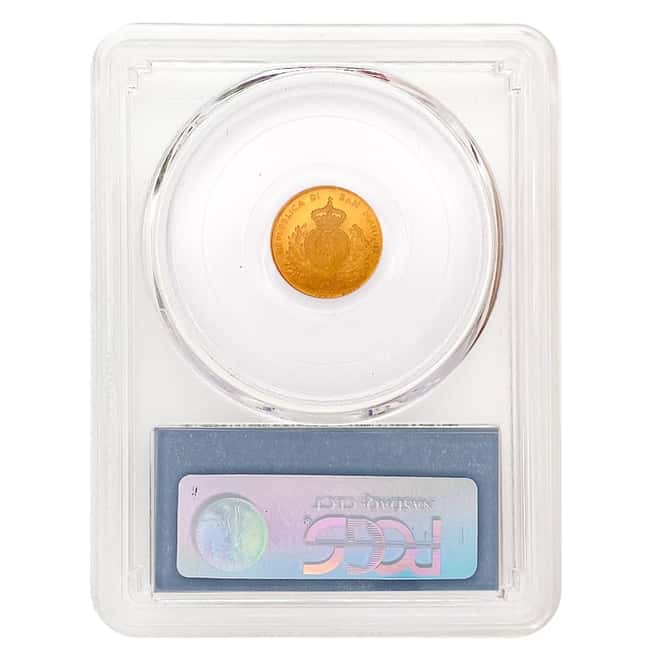 1997 San Marino 1 Scudo Kneeling Angel Gold Coin PCGS PF 67