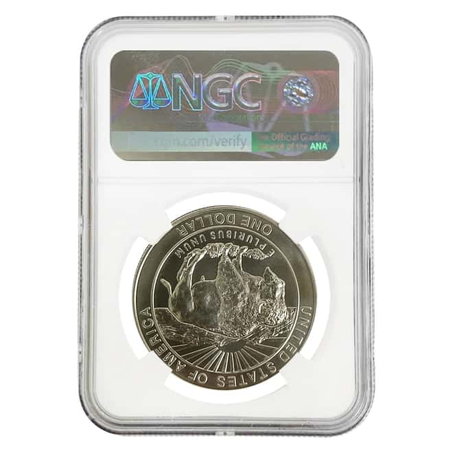 1999 P Yellowstone $1 Silver Dollar Commemorative NGC MS 70