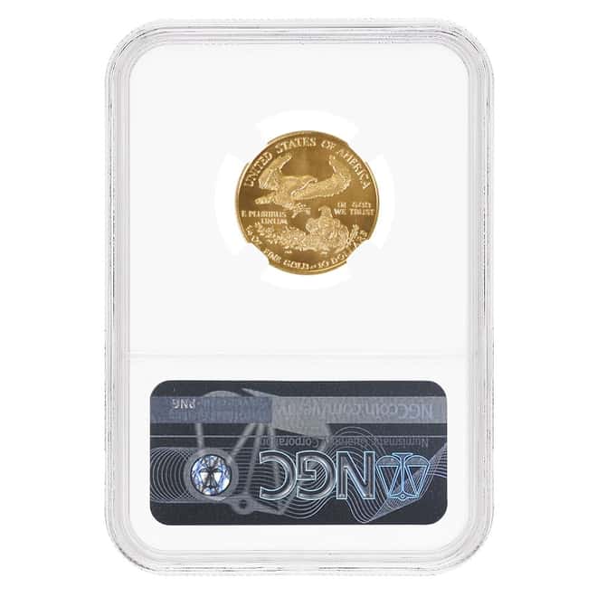 1999 W 1/4 oz $10 Gold American Eagle Coin NGC MS 69 (W Mint Mark)