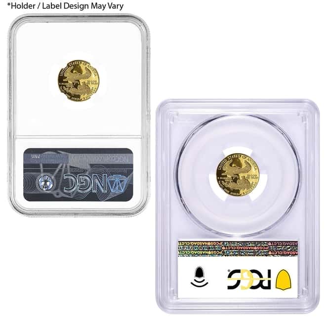 1/10 oz $5 Proof Gold American Eagle NGC/PCGS PF 69 (Random Year)