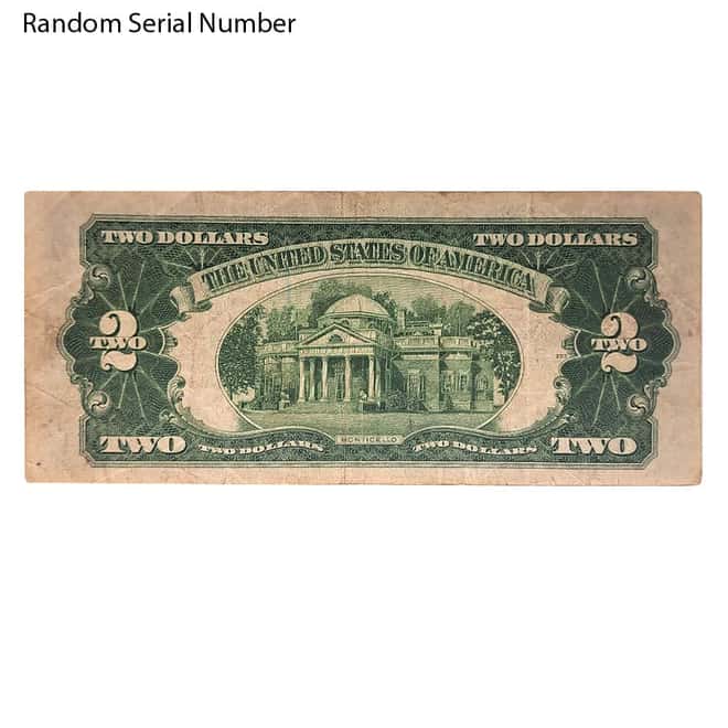 1928 $2 Bill Legal Tender Currency Note Red Seal Cull