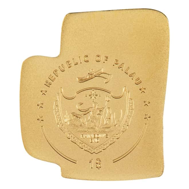 1/2 gram Gold Beer Mug Palau Coin .9999 Fine
