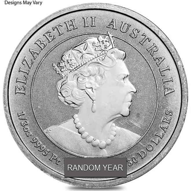 1/3 oz Platinum Coin Random Mint .999+ Fine BU/Proof