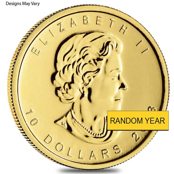 1/4 oz Canadian Polar Bear Gold Coin BU (Random Year)