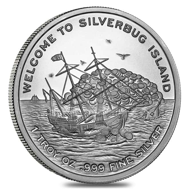 1 oz Silverbug Community Silver Rounds .999 Fine (Random Design)