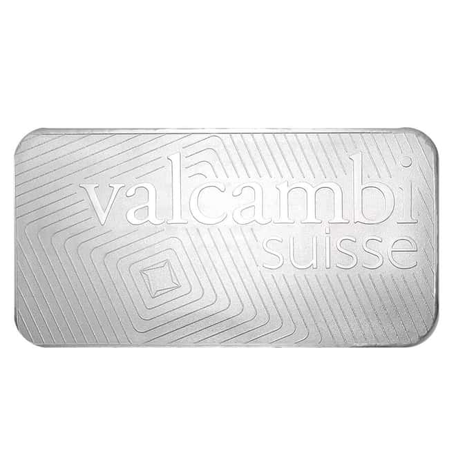 1 Kilo Silver Bar Valcambi Suisse Matte .999 Fine (w/Assay)