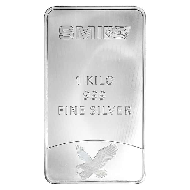 1 Kilo Sunshine Mint Mercury Silver Bar .999 Fine