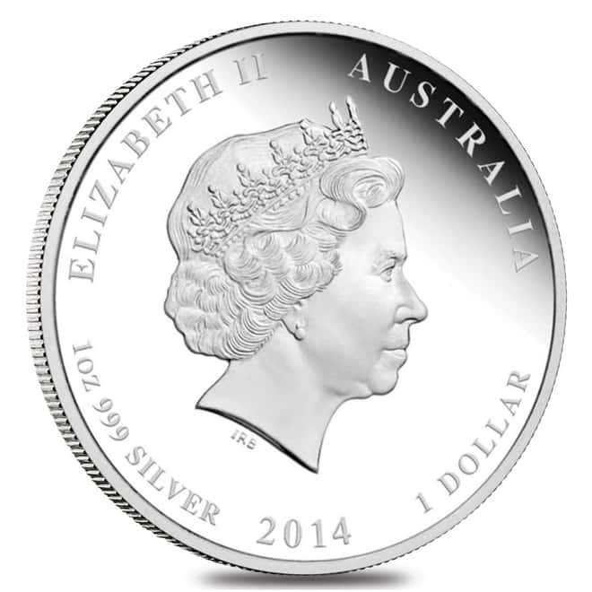 2014 3.5 oz Proof Silver Lunar Year of The Horse Australian Perth Mint 3-Coin Set (w/Box & COA)