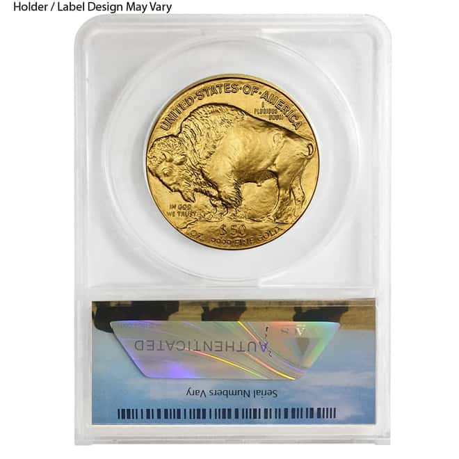 1 oz $50 Gold American Buffalo ANACS MS 70 (Random Year)