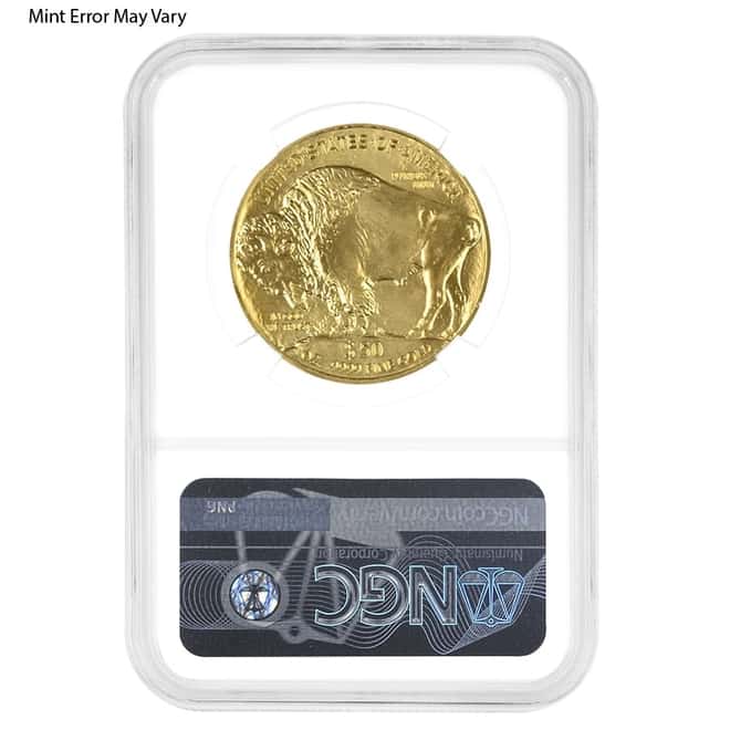 1 oz $50 Gold American Buffalo NGC MS 69 Mint Error (Random Year)