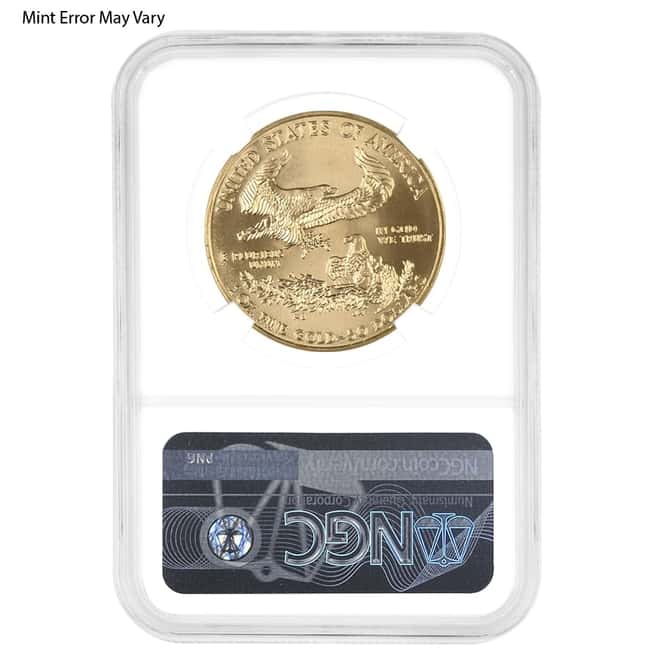 1 oz $50 Gold American Eagle NGC MS 69 Mint Error (Random Year)