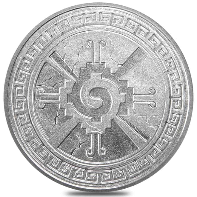 Lot of 10 - 1 oz Aztec Yin Yang Silver Round .999 Fine