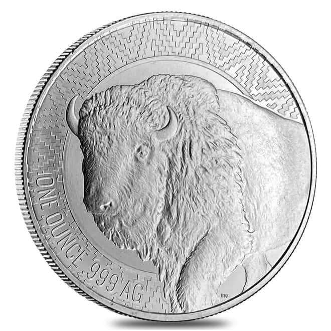 1 oz Buffalo Warrior Silver Round .999 Fine