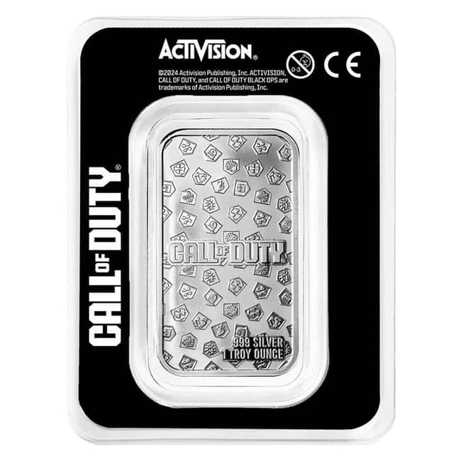 1 oz Call of Duty Zombie Perks Silver Bar Mystery Pack .999 Fine (in TEP)