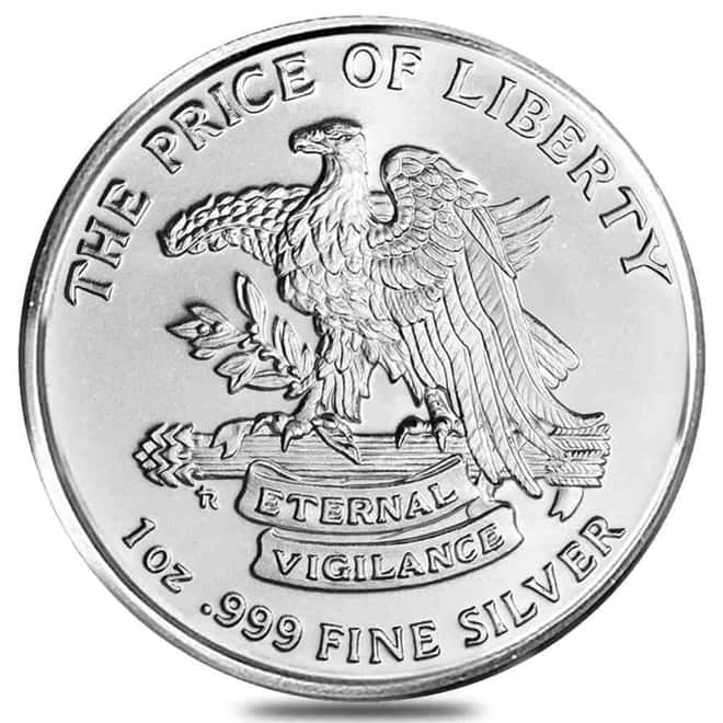 Tube of 20 - 1 oz Don't Tread On Me Silver Round .999 Fine