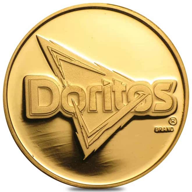 1 oz Doritos For the Bold Gold Round .999 Fine