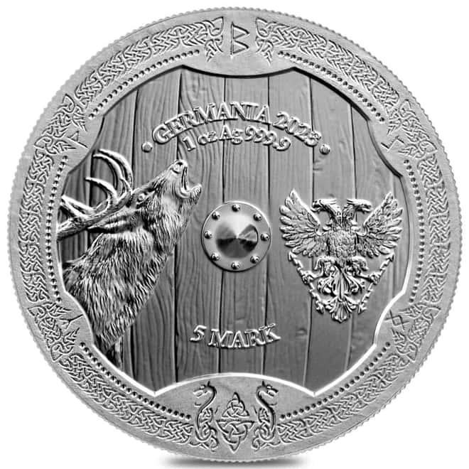 2023 1 oz Germania Valkyries Ostara Silver Coin (w/COA)