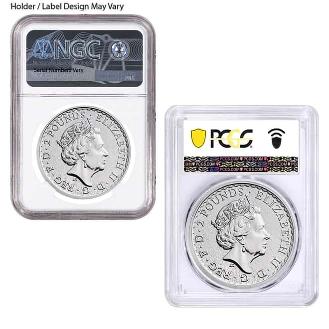 1 oz Great Britain Silver Britannia NGC / PCGS MS 69 (Random Year)