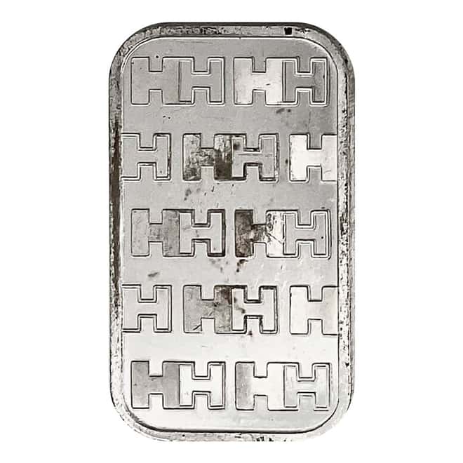 1 oz Handy & Harman Silver Bar .999 Fine