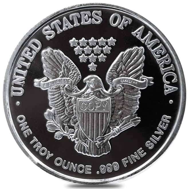 1 oz Mason Mint Walking Liberty Silver Round .999 Fine