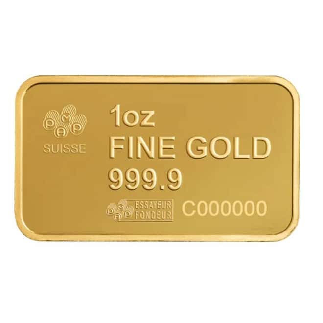 1 oz PAMP Suisse Statue of Liberty Gold Bar (in Assay)