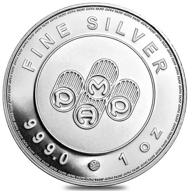 Tube of 20 - 1 oz PAMP USA Silver Round .999 Fine