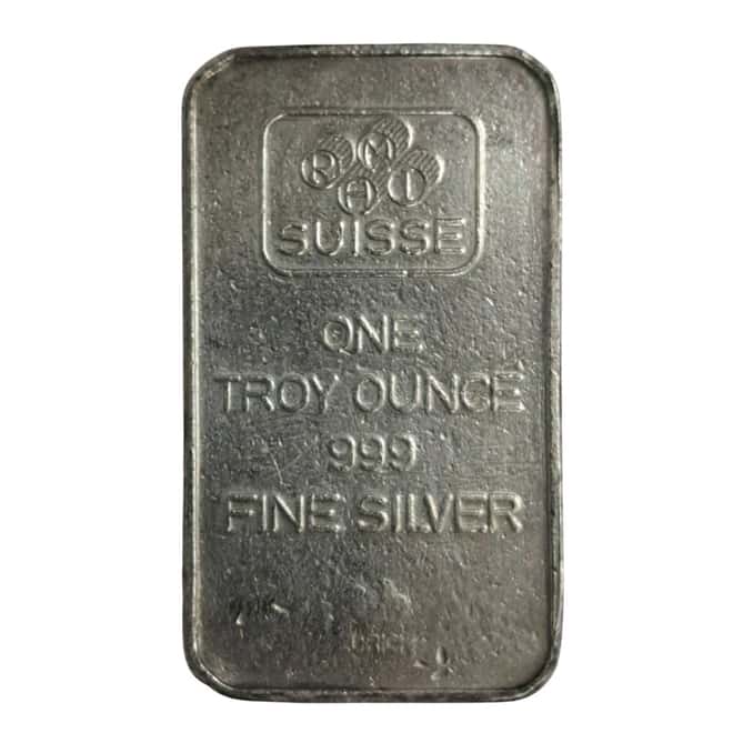 1 oz RAMI Suisse Lady Fortuna Silver Bar .999 Fine (Scruffy)