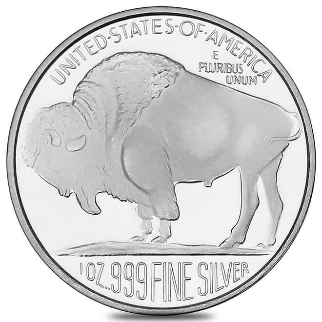 1 oz SilverTowne Buffalo Silver Round .999 Fine