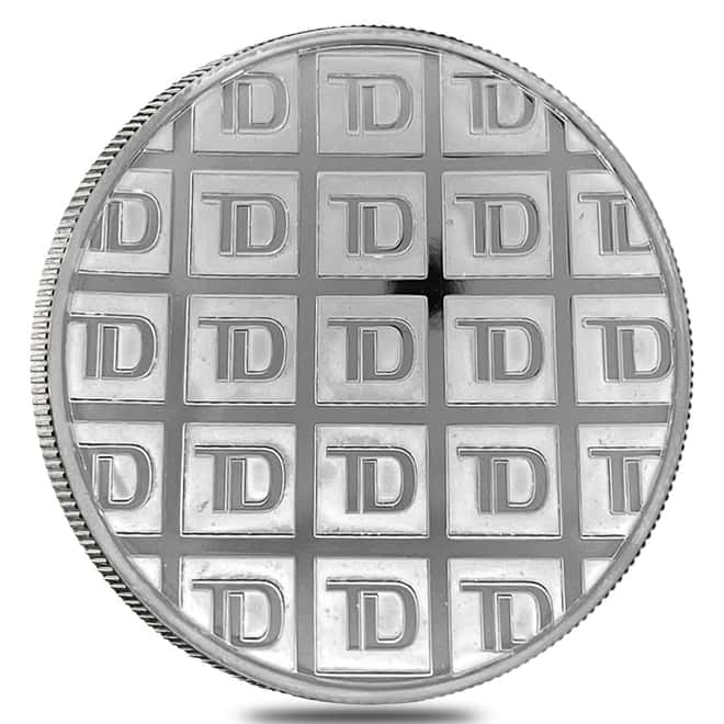 1 oz TD Bank Silver Round .999 Fine